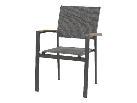 Lesli Living - Bistrostoel Arezzo - Zwart - 57x62x87cm