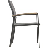 Lesli Living - Bistrostoel Arezzo - Zwart - 57x62x87cm