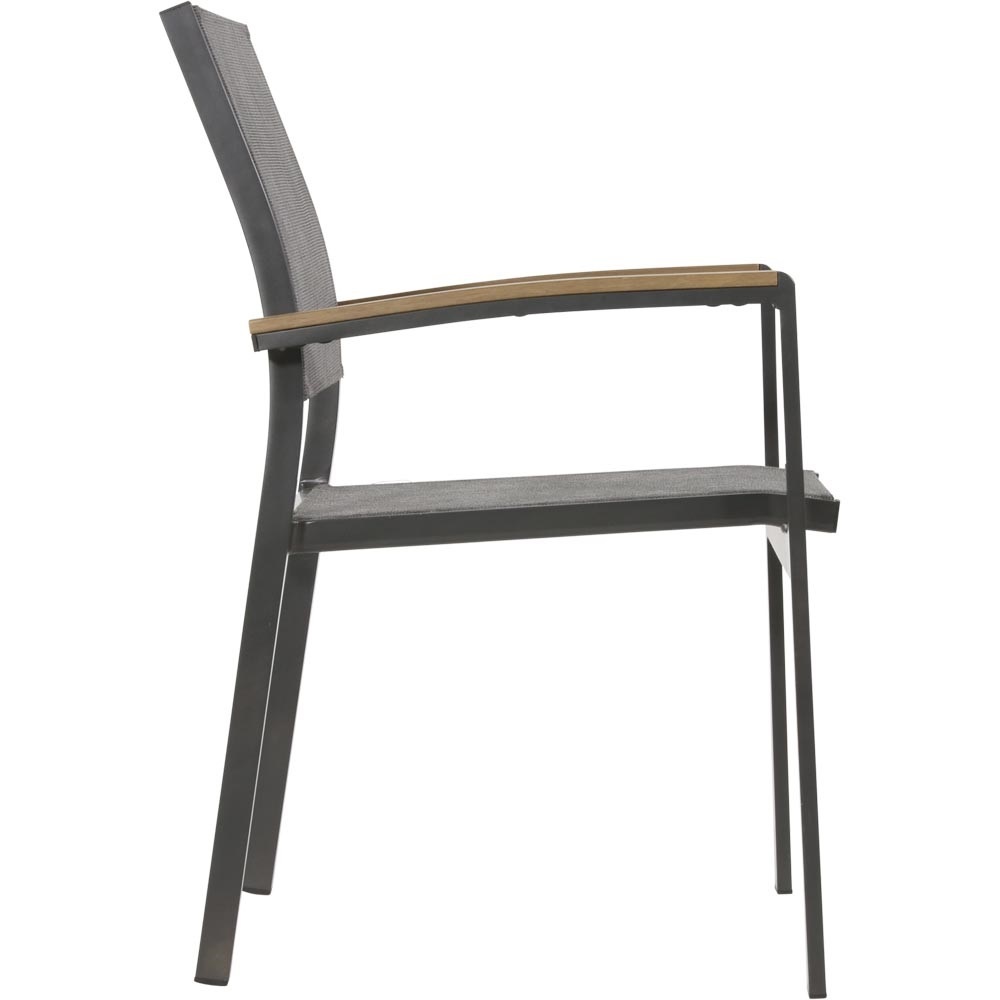 Lesli Living - Bistrostoel Arezzo - Zwart - 57x62x87cm