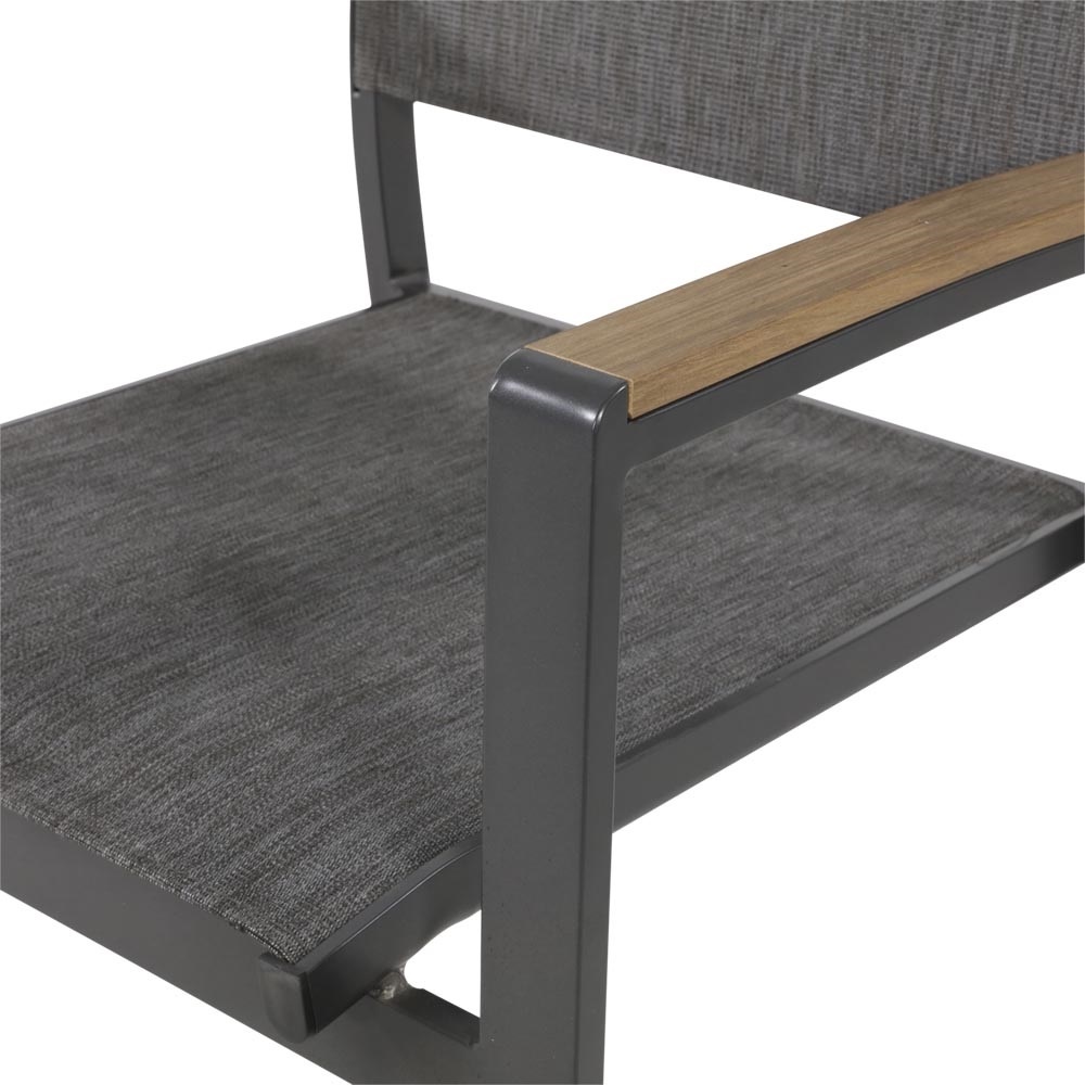 Lesli Living - Bistrostoel Arezzo - Zwart - 57x62x87cm