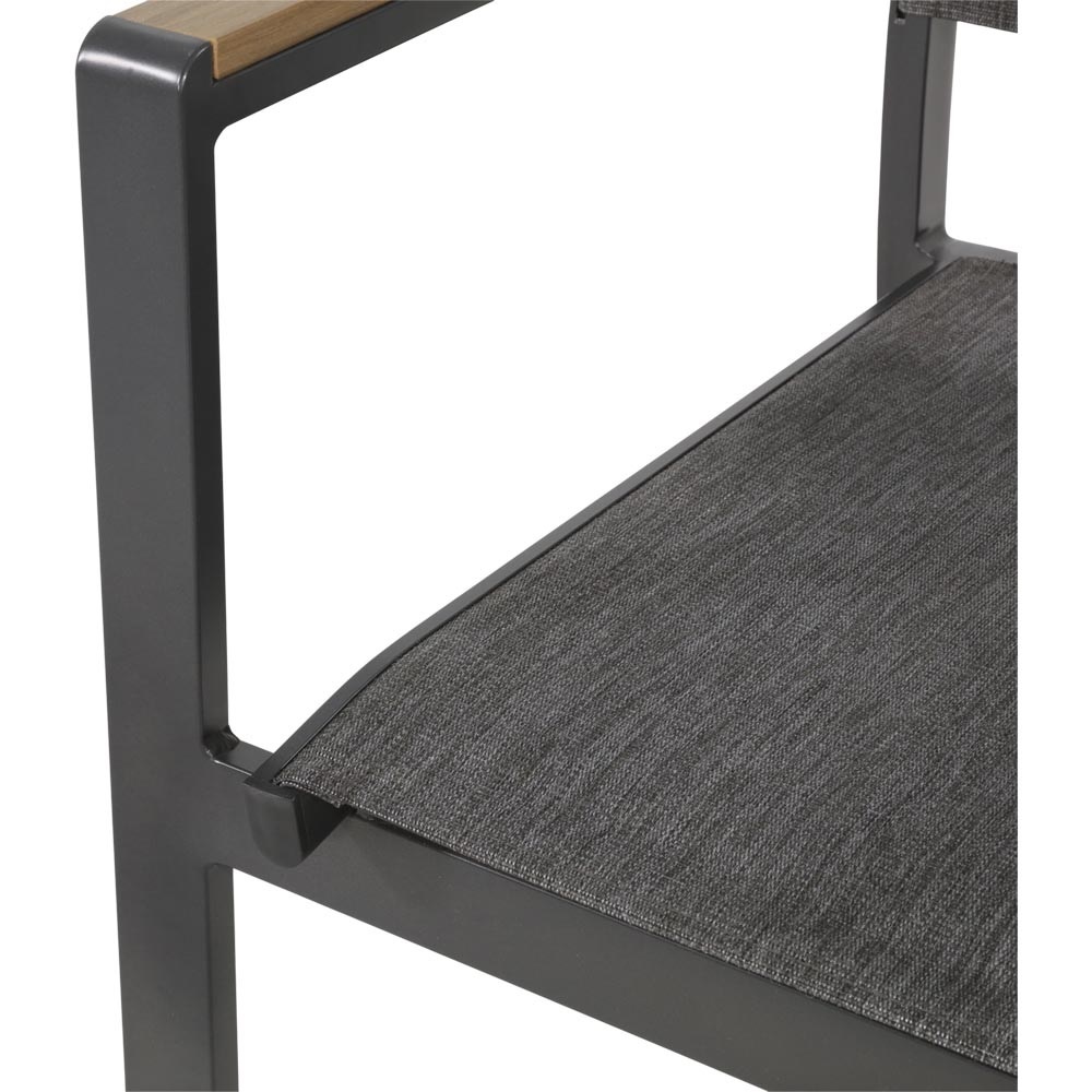 Lesli Living - Bistrostoel Arezzo - Zwart - 57x62x87cm