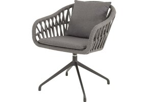 Lesli Living - Bistrostoel Aspetto - Grijs - 61x67x74,5cm