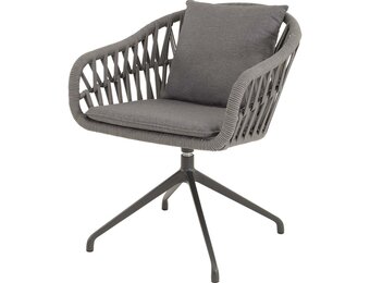 Lesli Living - Bistrostoel Aspetto - Grijs - 61x67x74,5cm