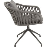 Lesli Living - Bistrostoel Aspetto - Grijs - 61x67x74,5cm