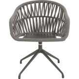 Lesli Living - Bistrostoel Aspetto - Grijs - 61x67x74,5cm