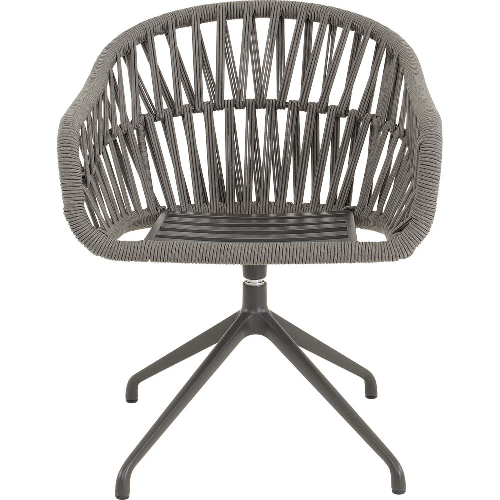 Lesli Living - Bistrostoel Aspetto - Grijs - 61x67x74,5cm