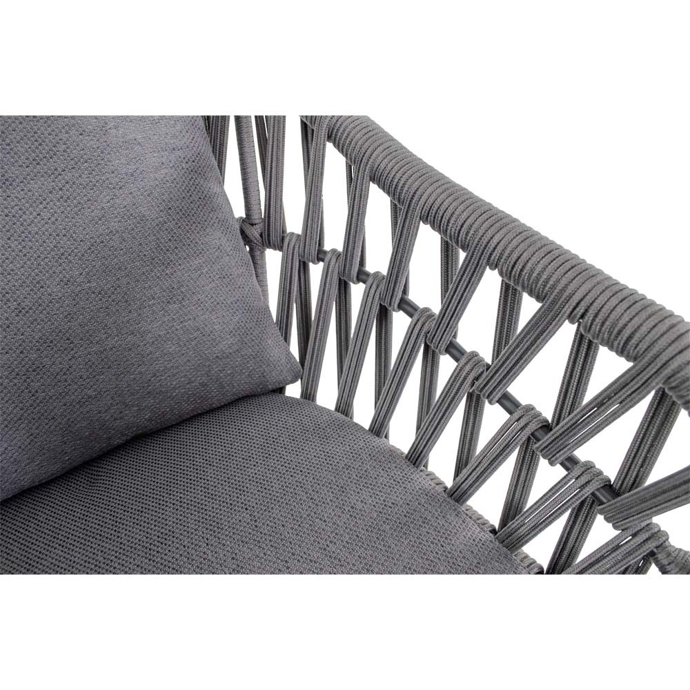 Lesli Living - Bistrostoel Aspetto - Grijs - 61x67x74,5cm