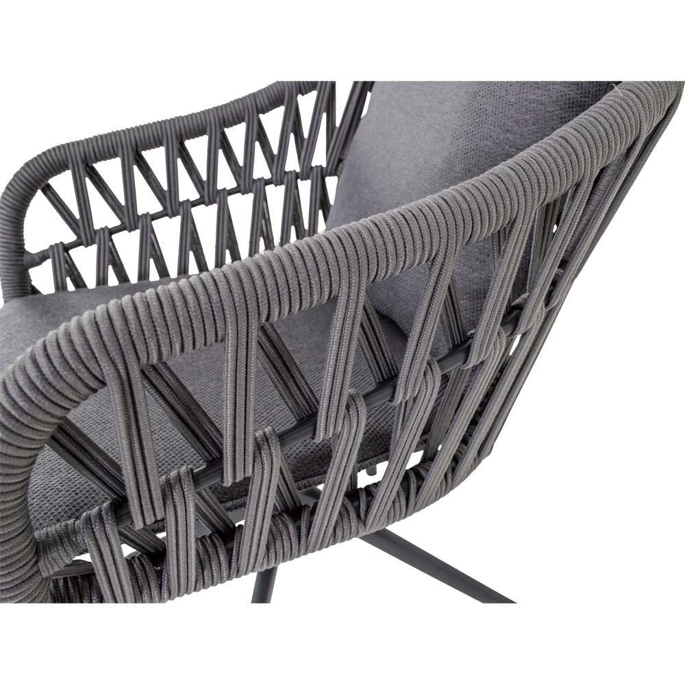 Lesli Living - Bistrostoel Aspetto - Grijs - 61x67x74,5cm