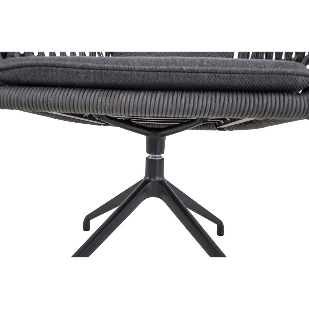 Lesli Living - Bistrostoel Aspetto - Grijs - 61x67x74,5cm