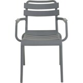 Lesli Living - Bistrostoel Torvi - Grijs - 54x56x81cm