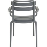 Lesli Living - Bistrostoel Torvi - Grijs - 54x56x81cm