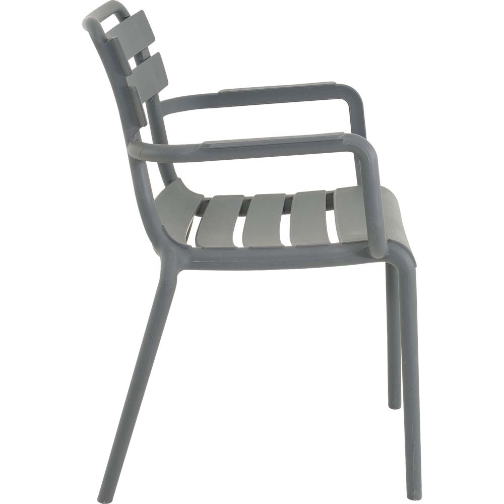 Lesli Living - Bistrostoel Torvi - Grijs - 54x56x81cm