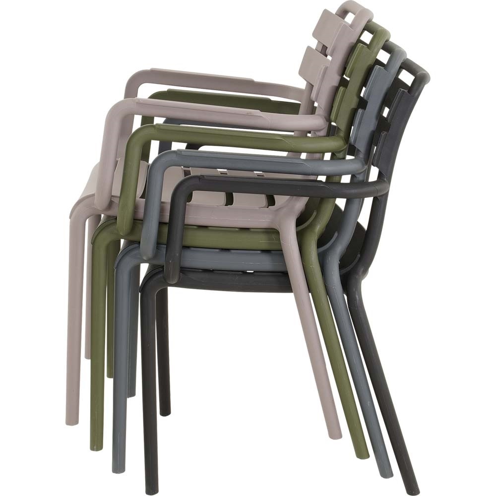 Lesli Living - Bistrostoel Torvi - Grijs - 54x56x81cm