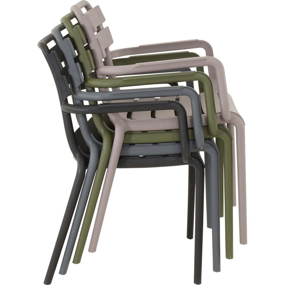 Lesli Living - Bistrostoel Torvi - Grijs - 54x56x81cm