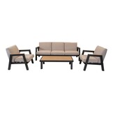 Lesli Living - Loungebank Manu - Antraciet - 207x81x75cm