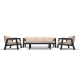Lesli Living - Loungebank Manu - Antraciet - 207x81x75cm