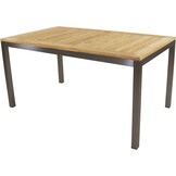 Lesli Living - Tuintafel Marmaris - Zwart - 152∕210x90x76cm