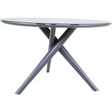 Lesli Living - Tuintafel Mojito - Antraciet - Ø120x74cm
