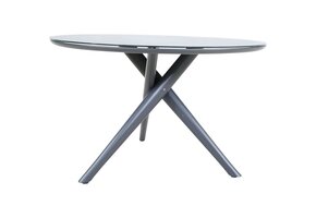 Lesli Living - Tuintafel Mojito - Antraciet - Ø120x74cm