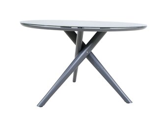 Lesli Living - Tuintafel Mojito - Antraciet - Ø120x74cm