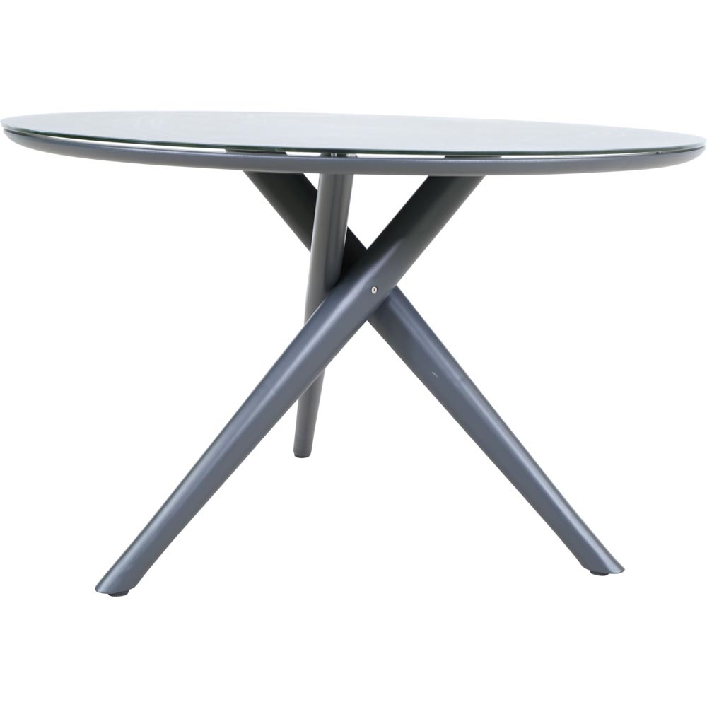 Lesli Living - Tuintafel Mojito - Antraciet - Ø120x74cm