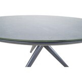 Lesli Living - Tuintafel Mojito - Antraciet - Ø120x74cm