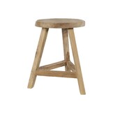 Lesli Living - Krukje teak - Zwart - Ø35x47cm