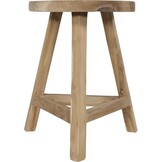 Lesli Living - Krukje teak - Zwart - Ø35x47cm