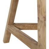 Lesli Living - Krukje teak - Zwart - Ø35x47cm