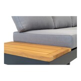 Lesli Living - Loungebank Barbados - Grijs - 245x71x70cm