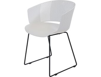 Lesli Living - Bistrostoel Orly - Wit - 58,5x45,5∕53x79cm