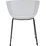 Lesli Living - Bistrostoel Orly - Wit - 58,5x45,5∕53x79cm - Set van 4