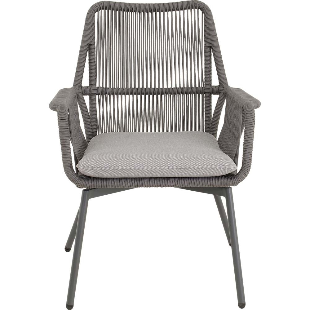 Lesli Living - Bistrostoel Silas - Grijs - 64x69x92cm - Set van 4