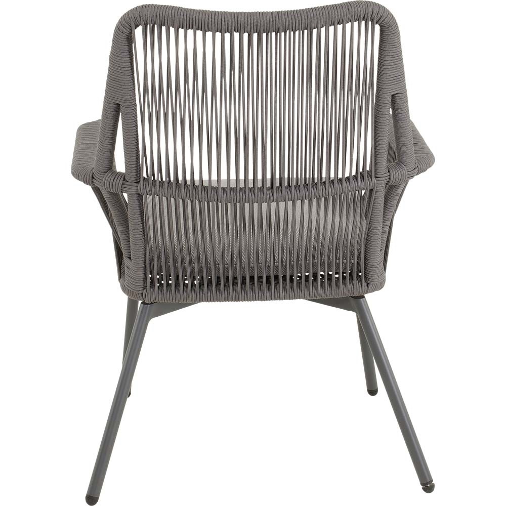 Lesli Living - Bistrostoel Silas - Grijs - 64x69x92cm - Set van 4