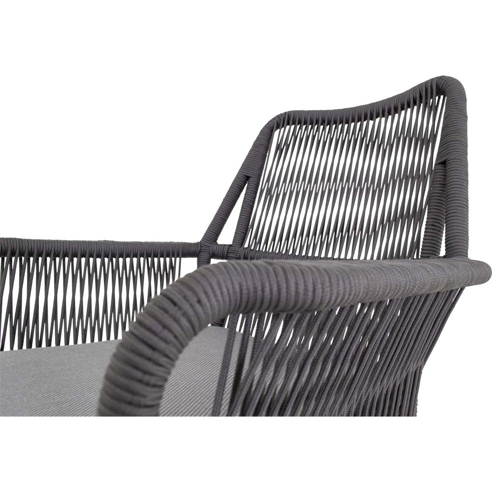 Lesli Living - Bistrostoel Silas - Grijs - 64x69x92cm - Set van 4