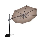 Lesli Living - Push-up parasol VirgoFlex - Taupe - Ø350cm