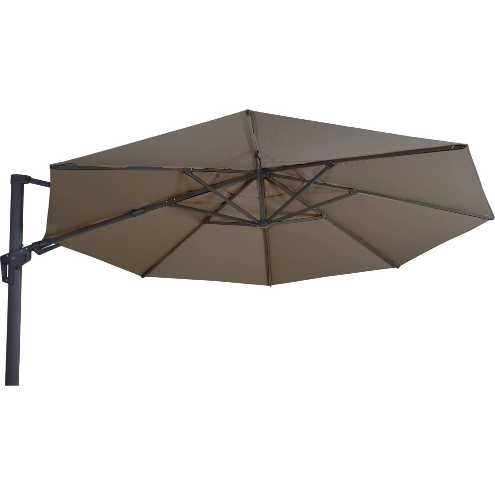 Lesli Living - Push-up parasol VirgoFlex - Taupe - Ø350cm