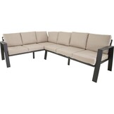 Lesli Living - Loungebank Estoril - Antraciet - 213x86x80,5cm