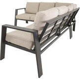 Lesli Living - Loungebank Estoril - Antraciet - 213x86x80,5cm