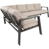 Lesli Living - Loungebank Estoril - Antraciet - 213x86x80,5cm