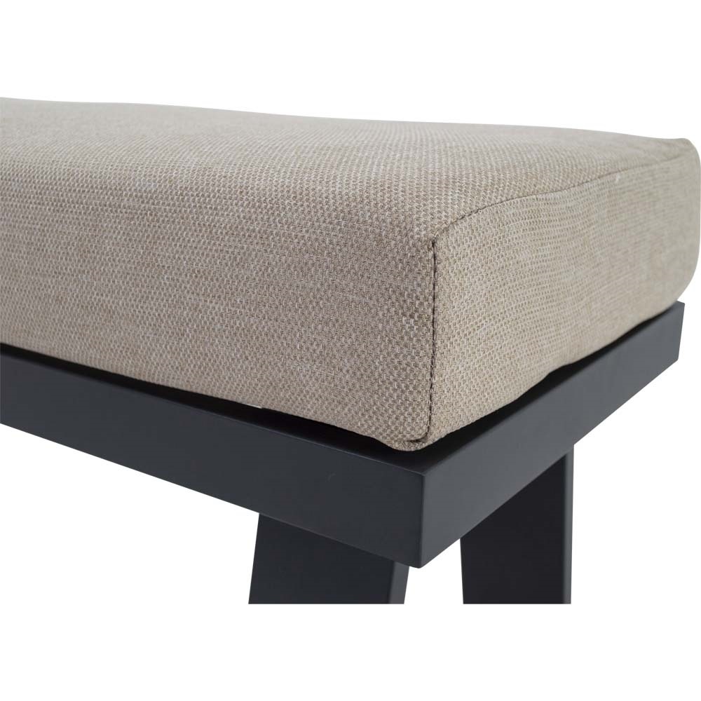 Lesli Living - Loungebank Estoril - Antraciet - 213x86x80,5cm