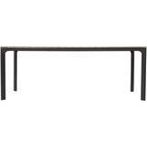 Lesli Living - Tuintafel Arezzo - Zwart - 200x90x74cm