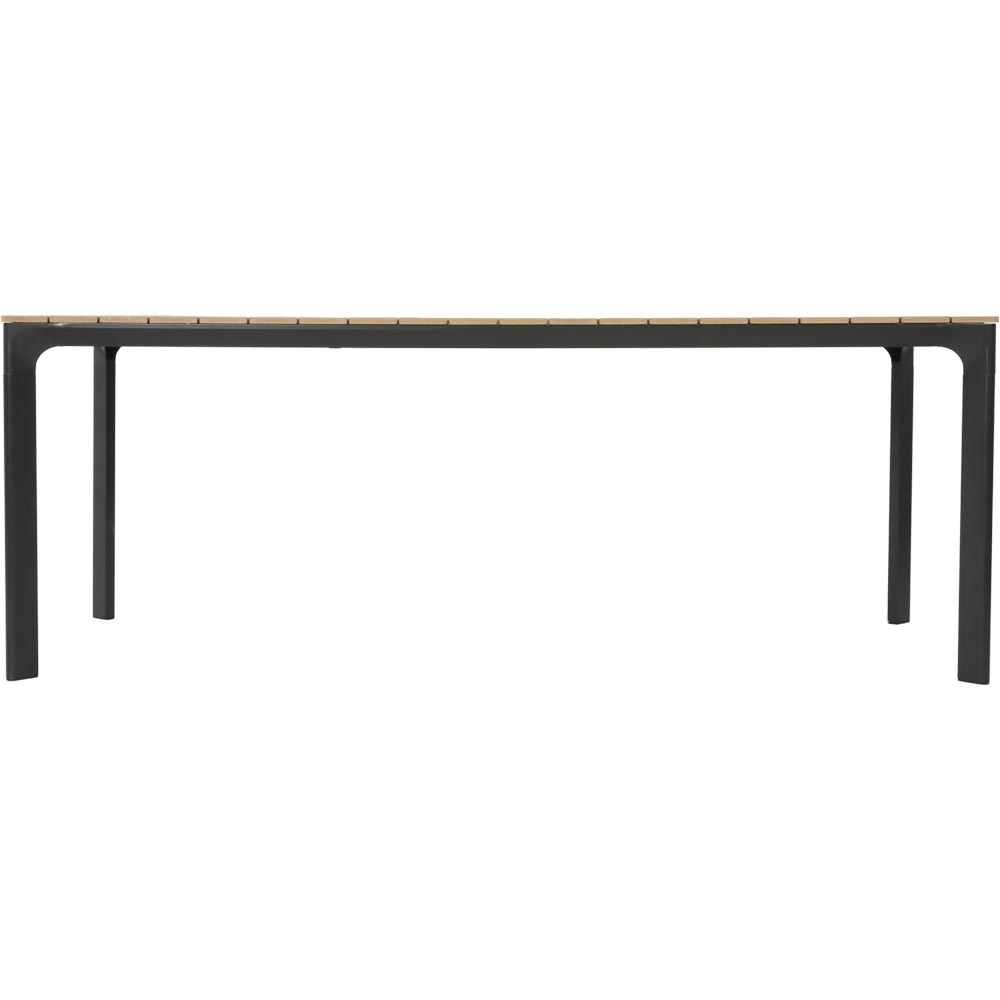 Lesli Living - Tuintafel Arezzo - Zwart - 200x90x74cm