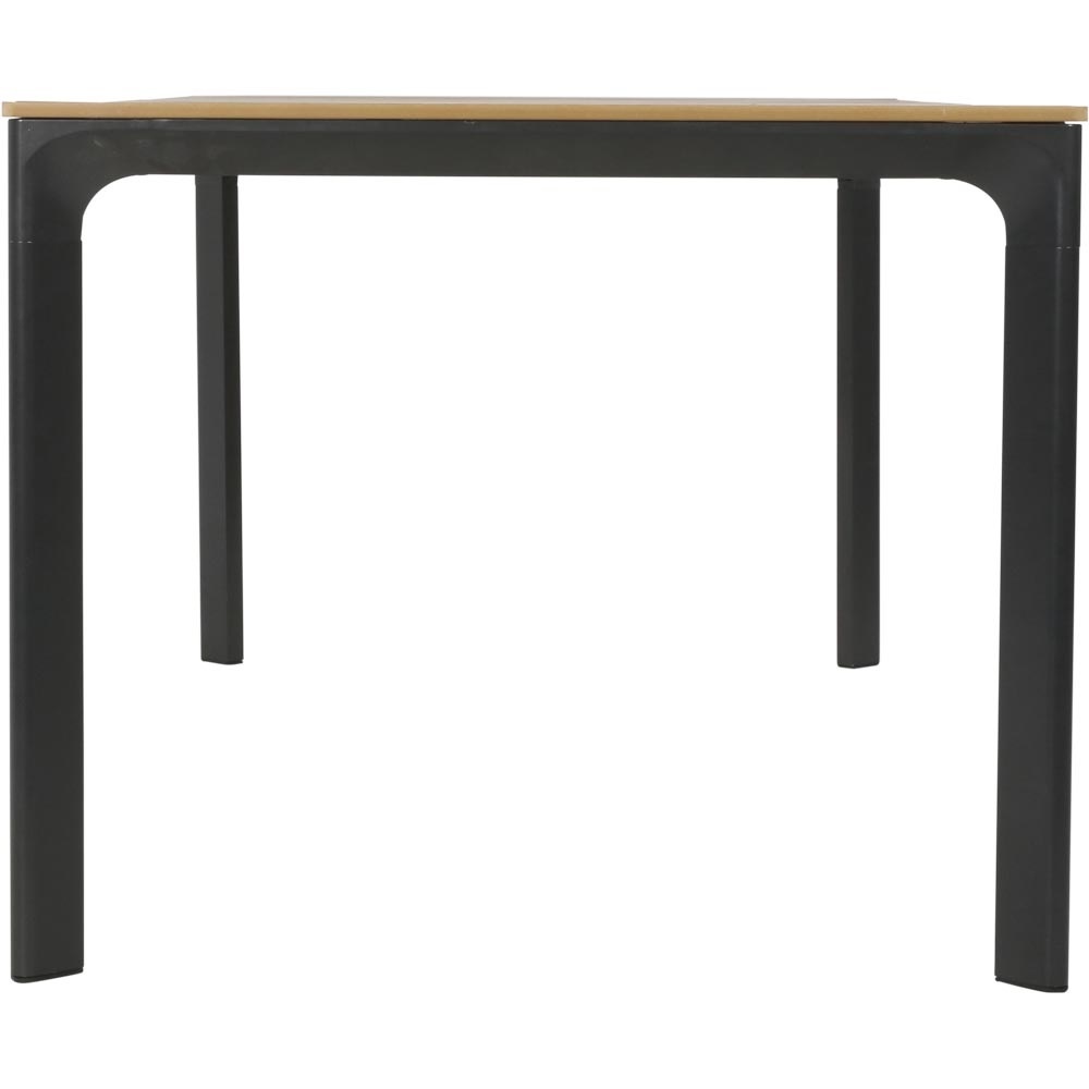Lesli Living - Tuintafel Arezzo - Zwart - 200x90x74cm