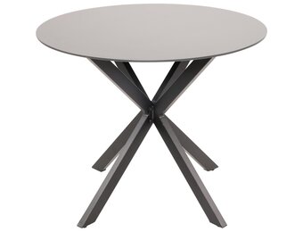 Lesli Living - Tuintafel Crest - Zwart - Ø90x73cm