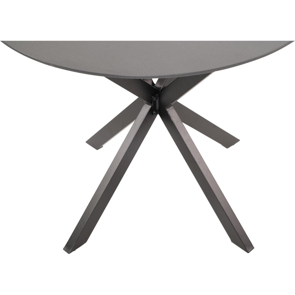 Lesli Living - Tuintafel Crest - Zwart - Ø90x73cm