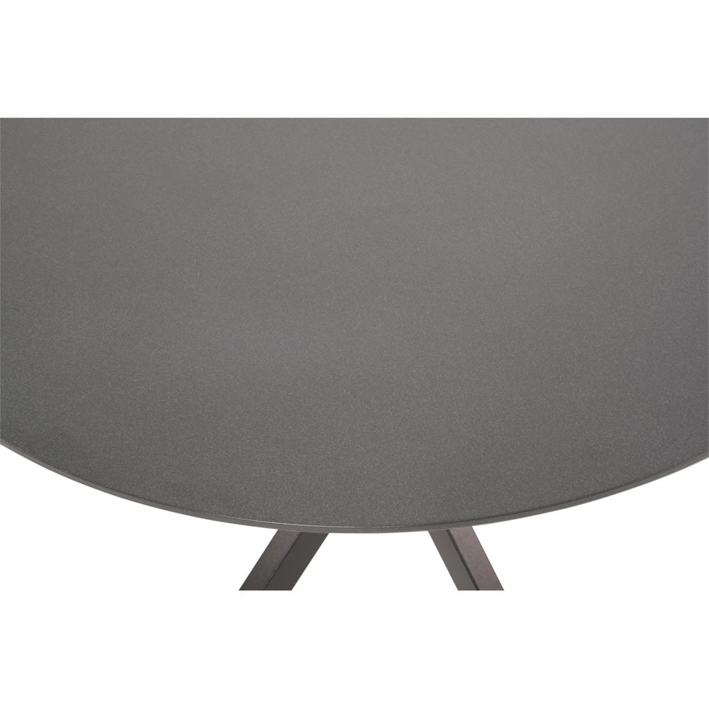 Lesli Living - Tuintafel Crest - Zwart - Ø90x73cm