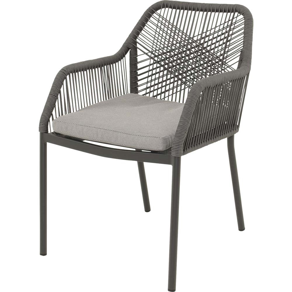 Lesli Living - Bistrostoel Akita - Grijs - 56x62x81cm