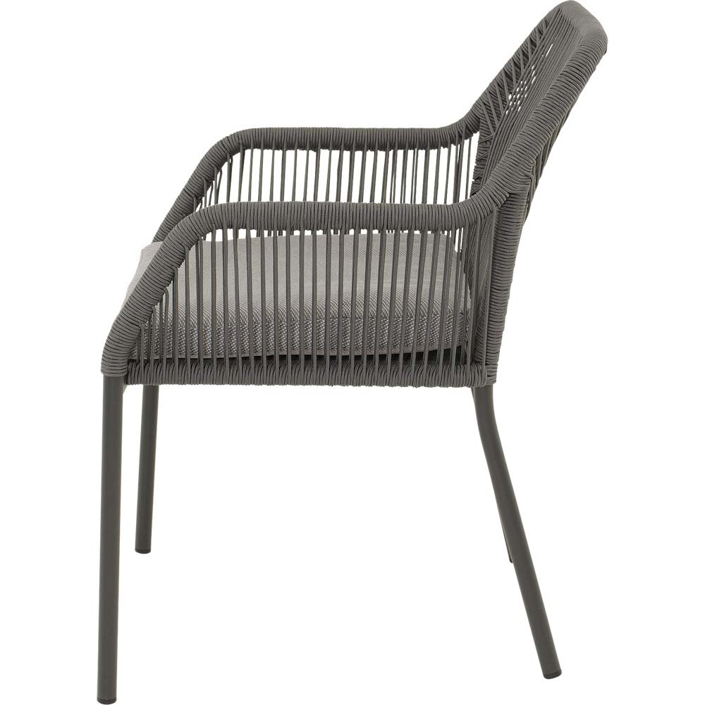 Lesli Living - Bistrostoel Akita - Grijs - 56x62x81cm