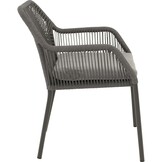 Lesli Living - Bistrostoel Akita - Grijs - 56x62x81cm